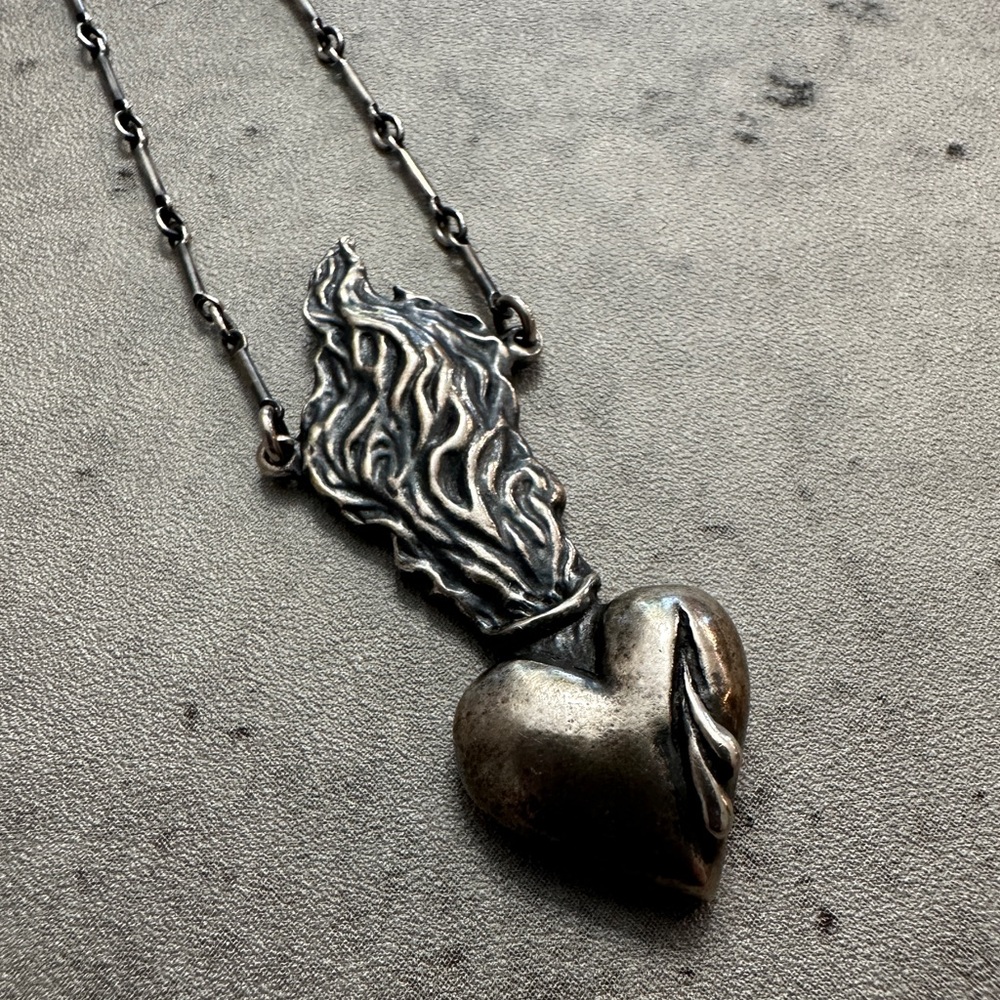 Bloodmilk The Deepest Wound necklace. 16” Sterling silver